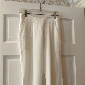 A.L.C Draped Trousers. Ivory/ Winter White. Sz. 4